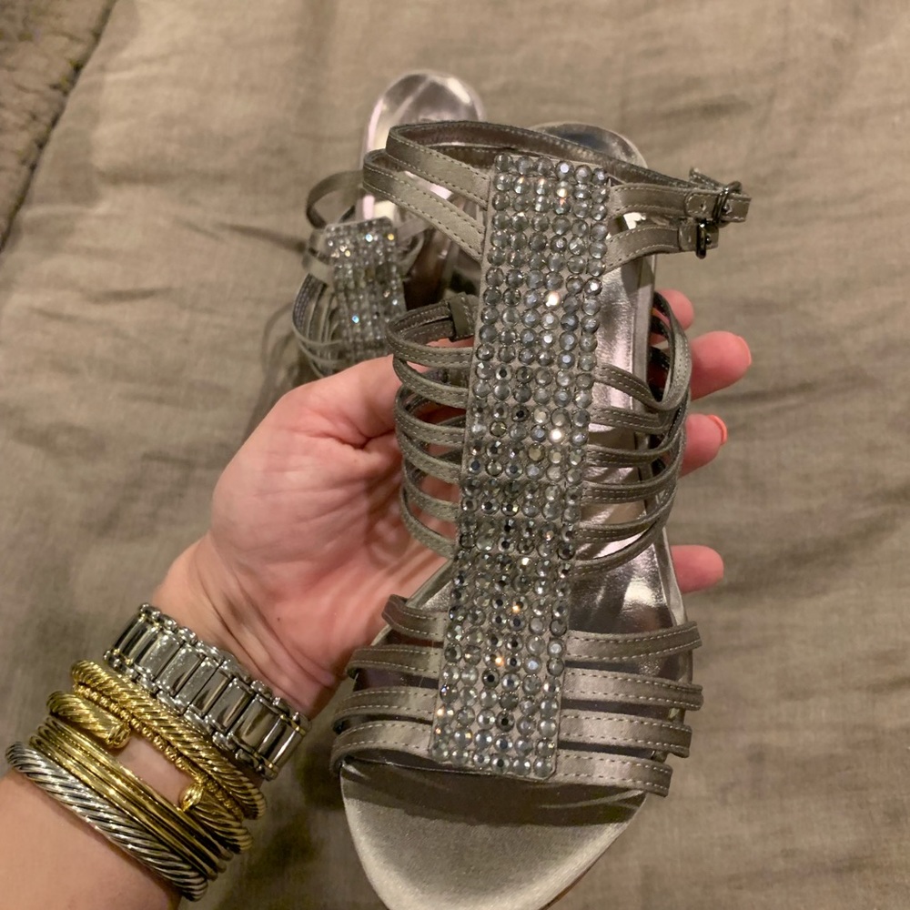 BCBG Strappy Heels with Sparkles!  New without tag